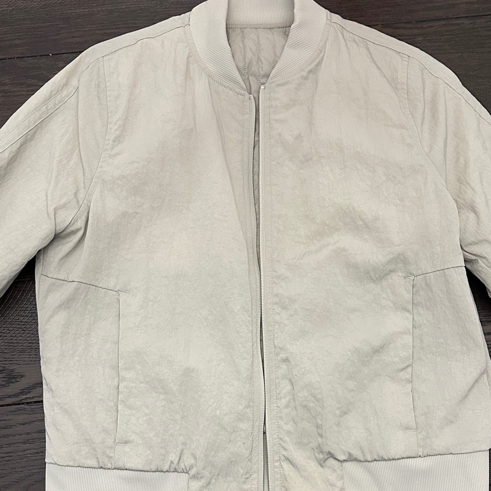 Light Olive Bomber Jacket